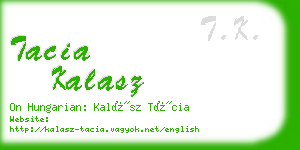 tacia kalasz business card